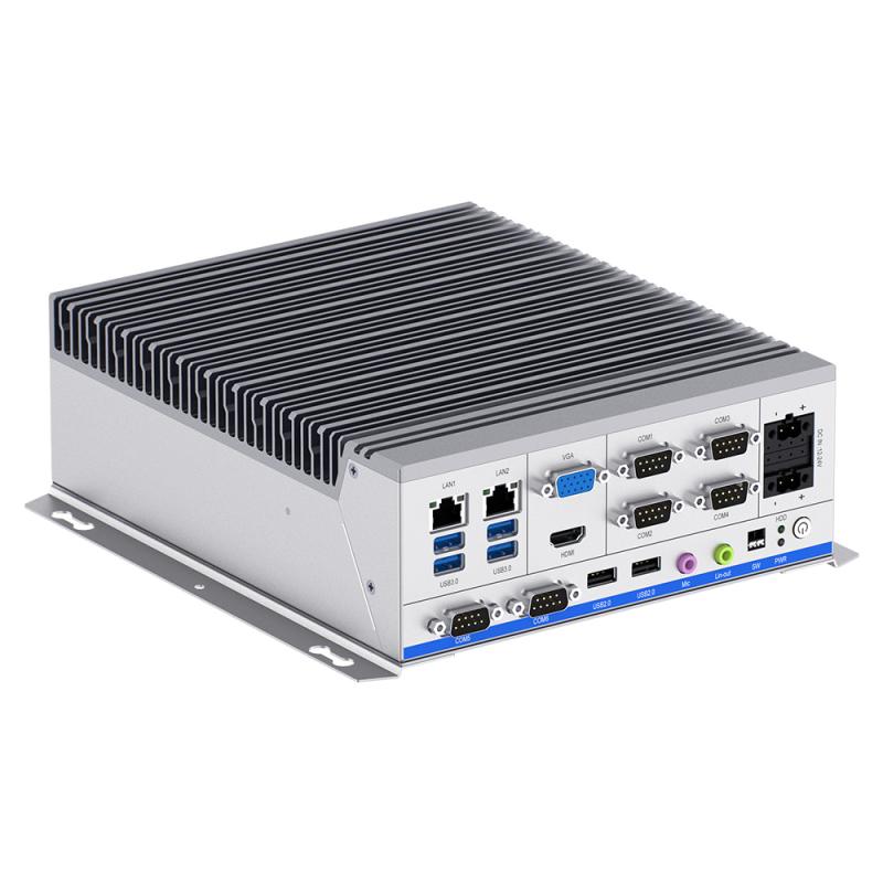 PicoSYS 2656, Intel Core i5-11500T CPU, 16G RAM, 256G mSATA SSD, 4x RS232, 2x RS232/RS485, lüfterlos
