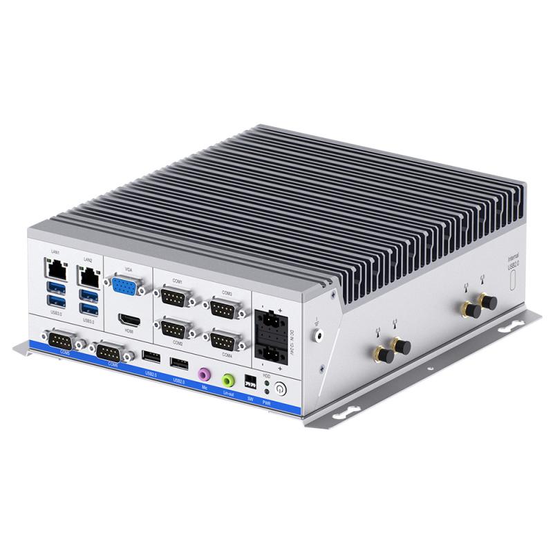 PicoSYS 2656, Intel Core i5-11500T CPU, 16G RAM, 256G mSATA SSD, 4x RS232, 2x RS232/RS485, lüfterlos
