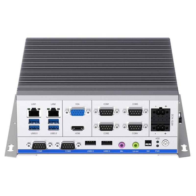 PicoSYS 2656, Intel Core i5-11500T CPU, 16G RAM, 256G mSATA SSD, 4x RS232, 2x RS232/RS485, lüfterlos