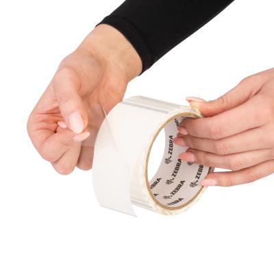 Polypropylen, Etikettenrolle, Zebra, Kern: 25 mm, Durchmesser: Durchmesser: 127 mm, Maße, B 55mm, H