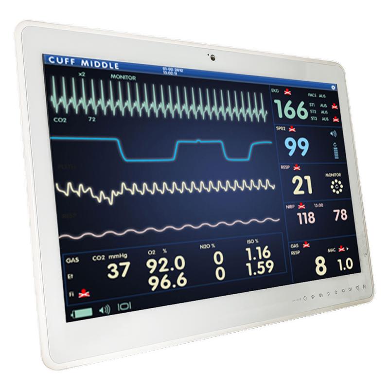 Medico 22P, 21.5" PCAP Medical Panel PC, EN60601-1, i5-1335U, 16GB RAM, 256GB SSD, Wifi + BT