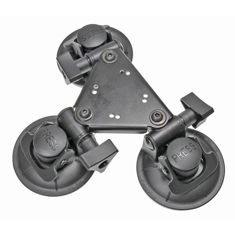 Dreifach-Saugnapfhalterung, 2 x AMPS-L&ouml;cher, Gewicht: 459 g