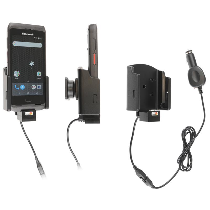 KFZ-Ladestation, Kugelgelenk (Tilt Swivel), inkl.: KFZ-Netzteil (12/24 V), passend f&uuml;r: Honeywell CT