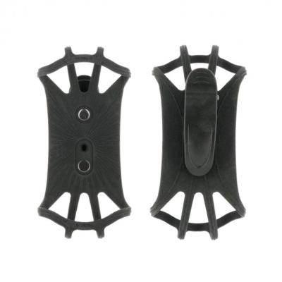 Mobilis Universal-G&uuml;rtelclip ABS drehbar 90&deg; + Silicon Halter HHD 5-7__. 001359